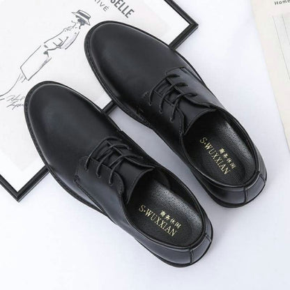 Men's British Business Wedding Casual Lace-up Formal Leather Shoes