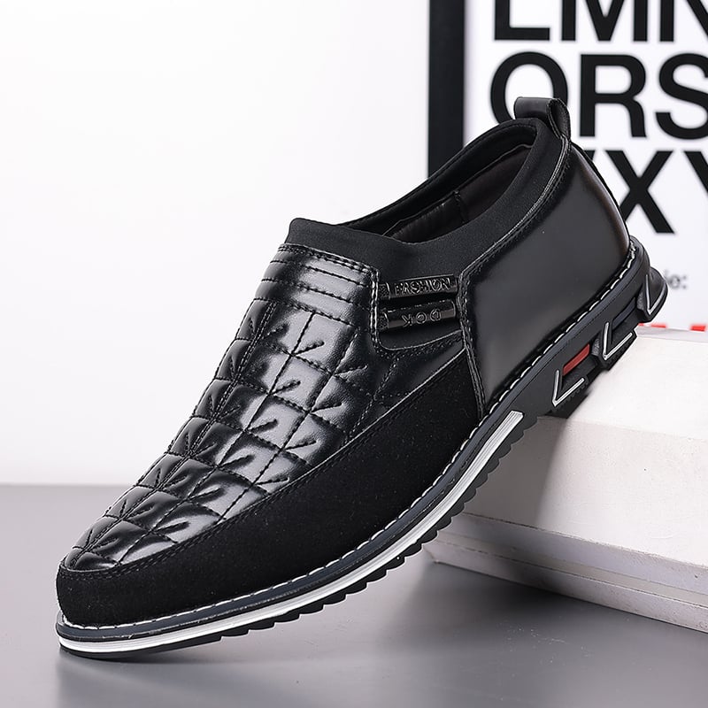 Men'S Round Toe Versatile Business Casual Loafer Shoes