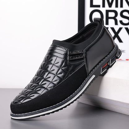 Men'S Round Toe Versatile Business Casual Loafer Shoes