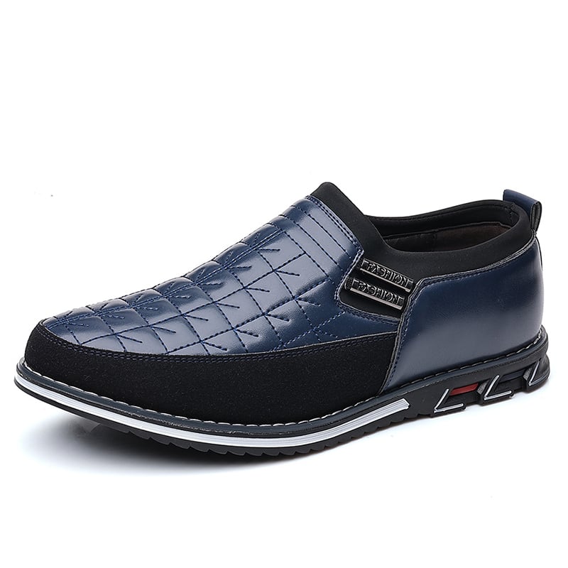 Men'S Round Toe Versatile Business Casual Loafer Shoes