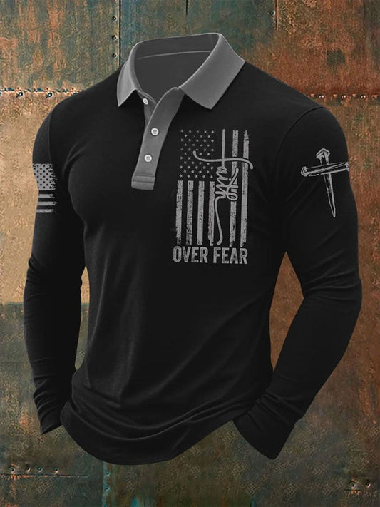 Men's Faith Print Casual T-Shirt
