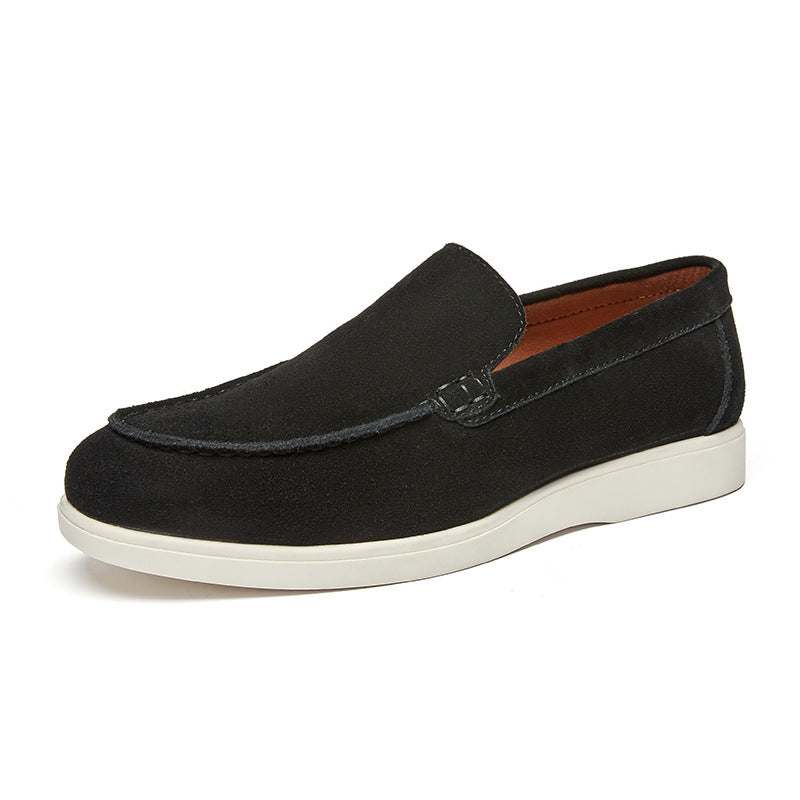 Men's British Style Suede Leather Nubuck Loafers