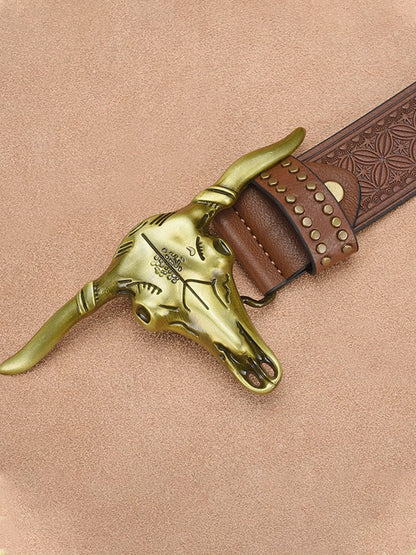 Western Denim Personalized Rivet Belt