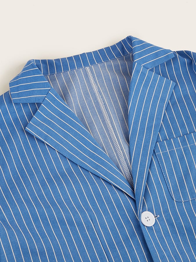 Men's Striped Thin Casual Blazer