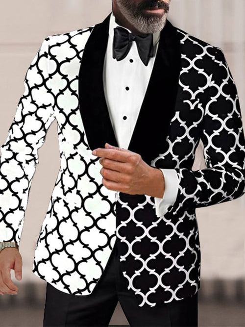 Men's Casual Stylish Printed Suit