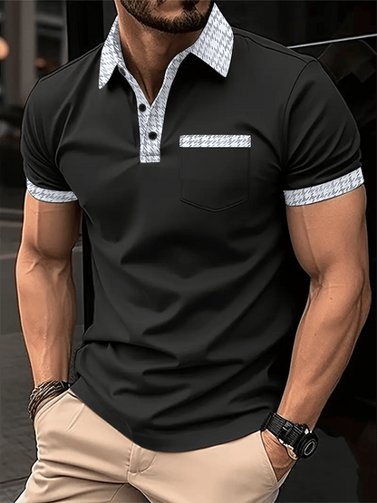 Men's Fashionable And Versatile Business Casual Polo Shirt