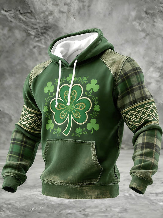 Men's Vintage Lucky St. Patrick's Day Hoodie