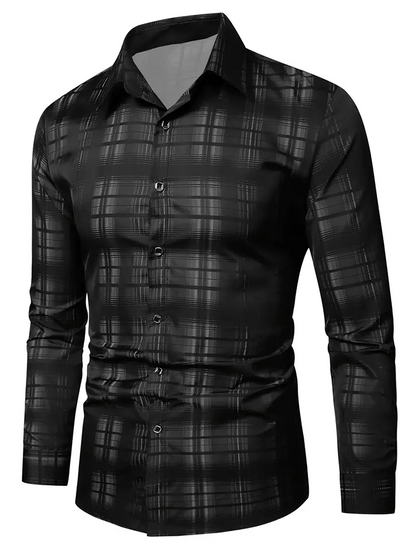 Men's Plaid Business Casual Shirt