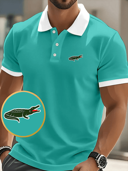 Men's Business Casual Printed Casual POLO Shirt