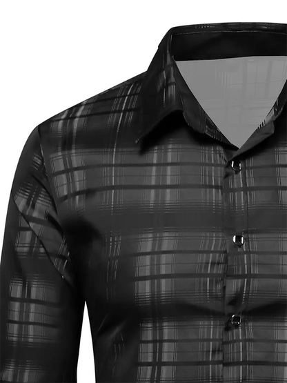 Men's Plaid Business Casual Shirt