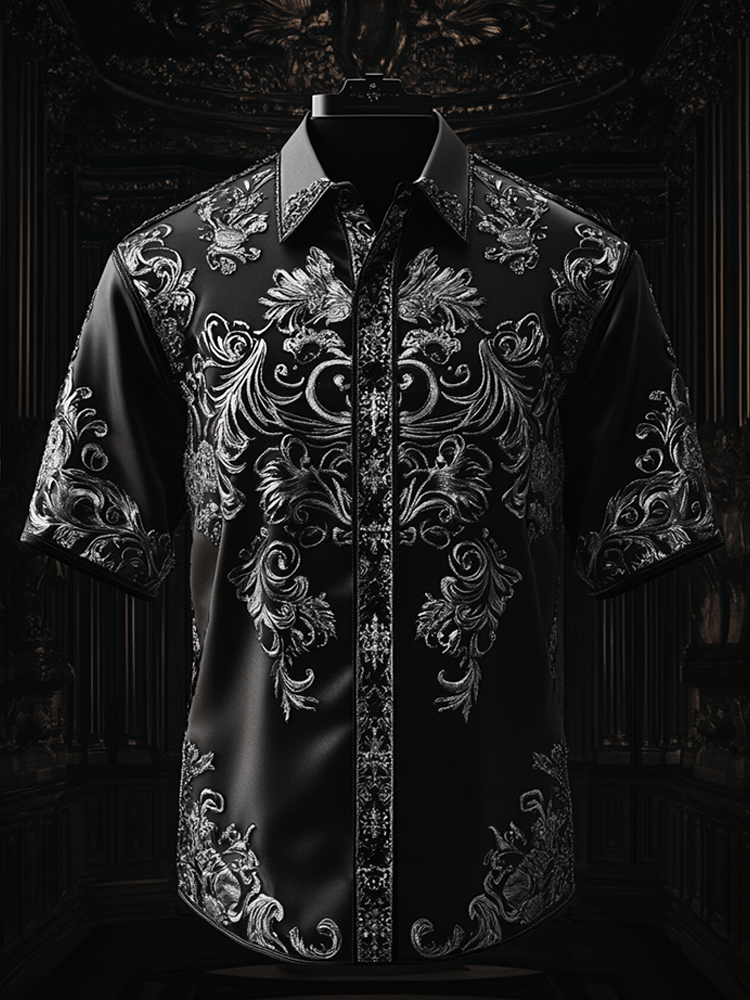 Men's Satin Luxe Short Sleeve Shirt
