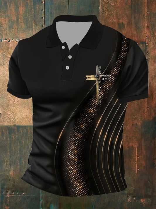 Men's Faith Casual POLO Shirt Tops