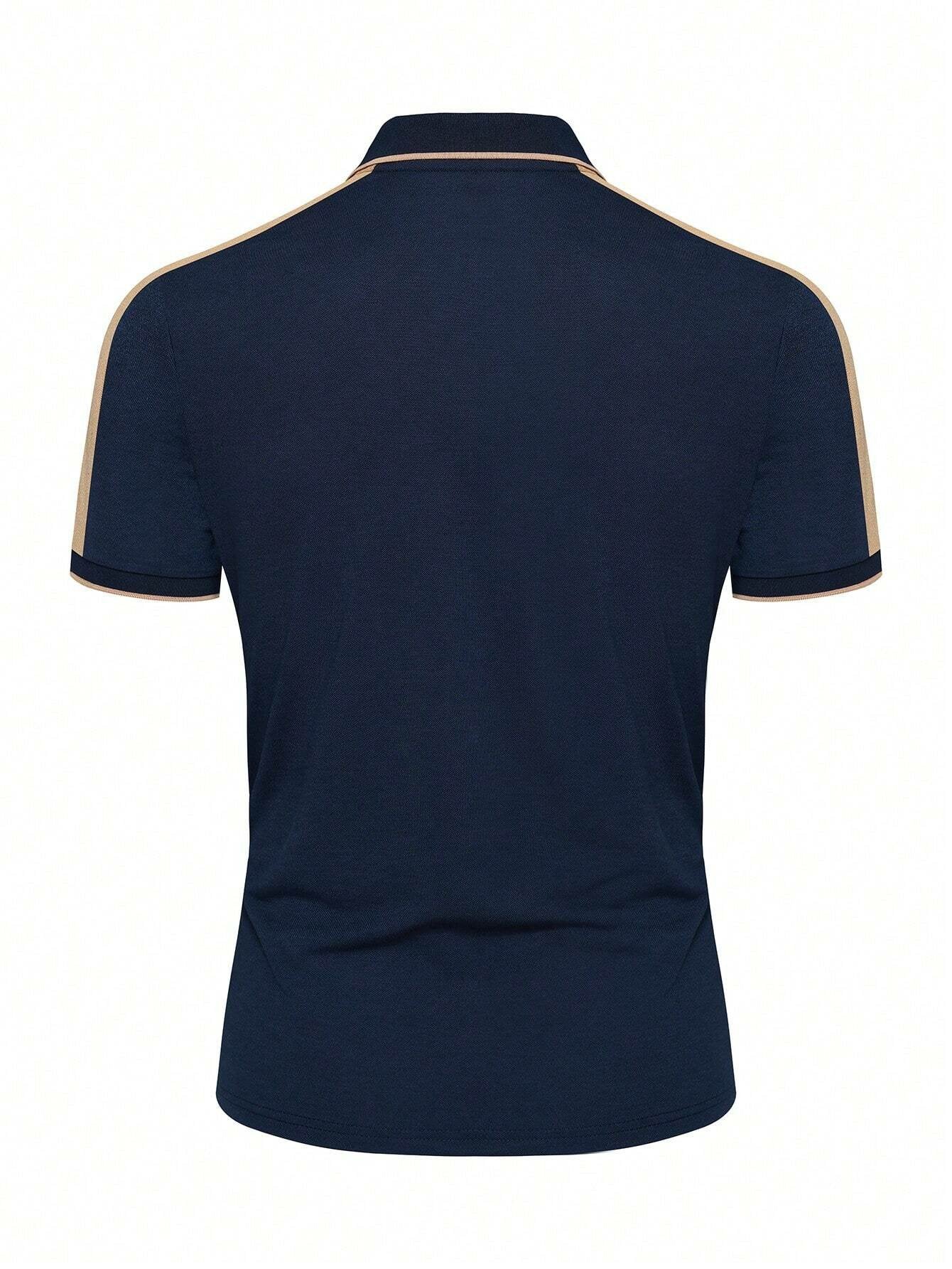 Men's Printed Casual POLO Shirt