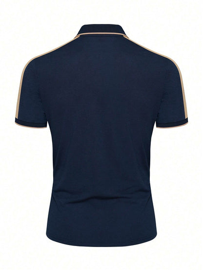 Men's Printed Casual POLO Shirt