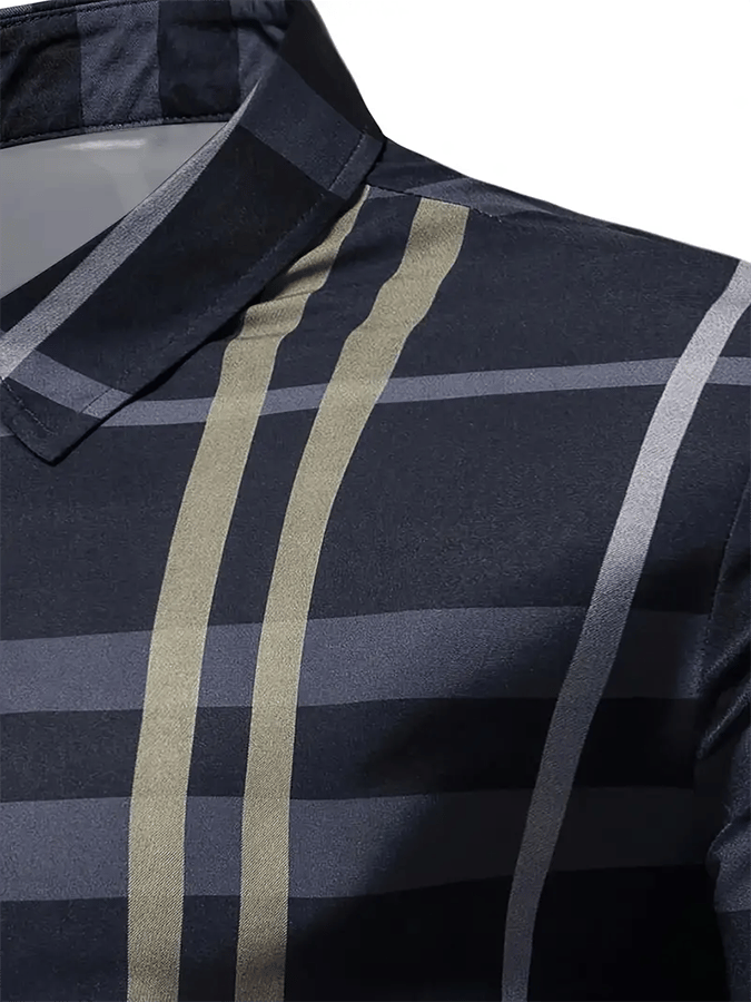 Men's Plaid Business Casual Shirt
