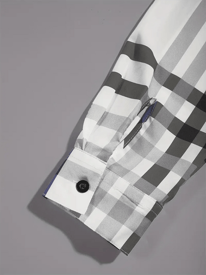 Men's Plaid Business Casual Shirt