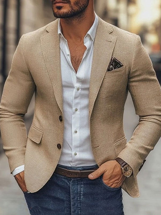 Men's Plaid Casual Suit