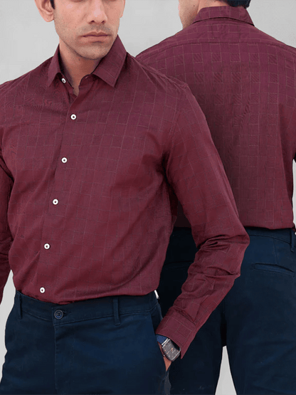Men's Plaid Business Casual Shirt