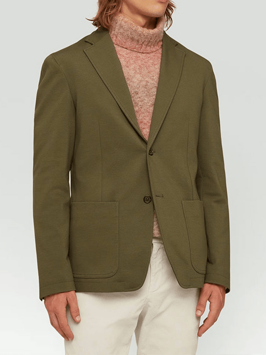 Men's Vintage Single-Breasted Solid Color Gentleman's Business Suit Jacket
