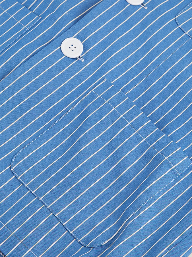 Men's Striped Thin Casual Blazer