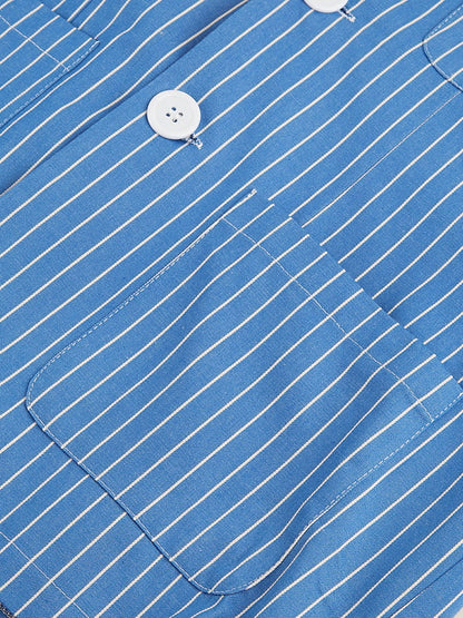 Men's Striped Thin Casual Blazer