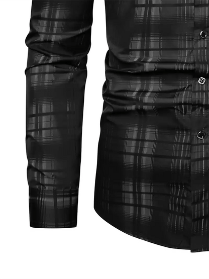 Men's Plaid Business Casual Shirt
