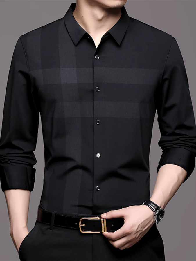 Men's Plaid Business Casual Shirt