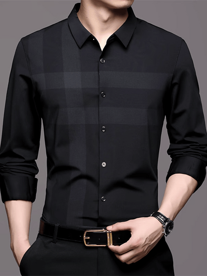 Men's Plaid Business Casual Shirt