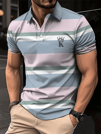 Men's Fashionable And Versatile Business Casual Polo Shirt