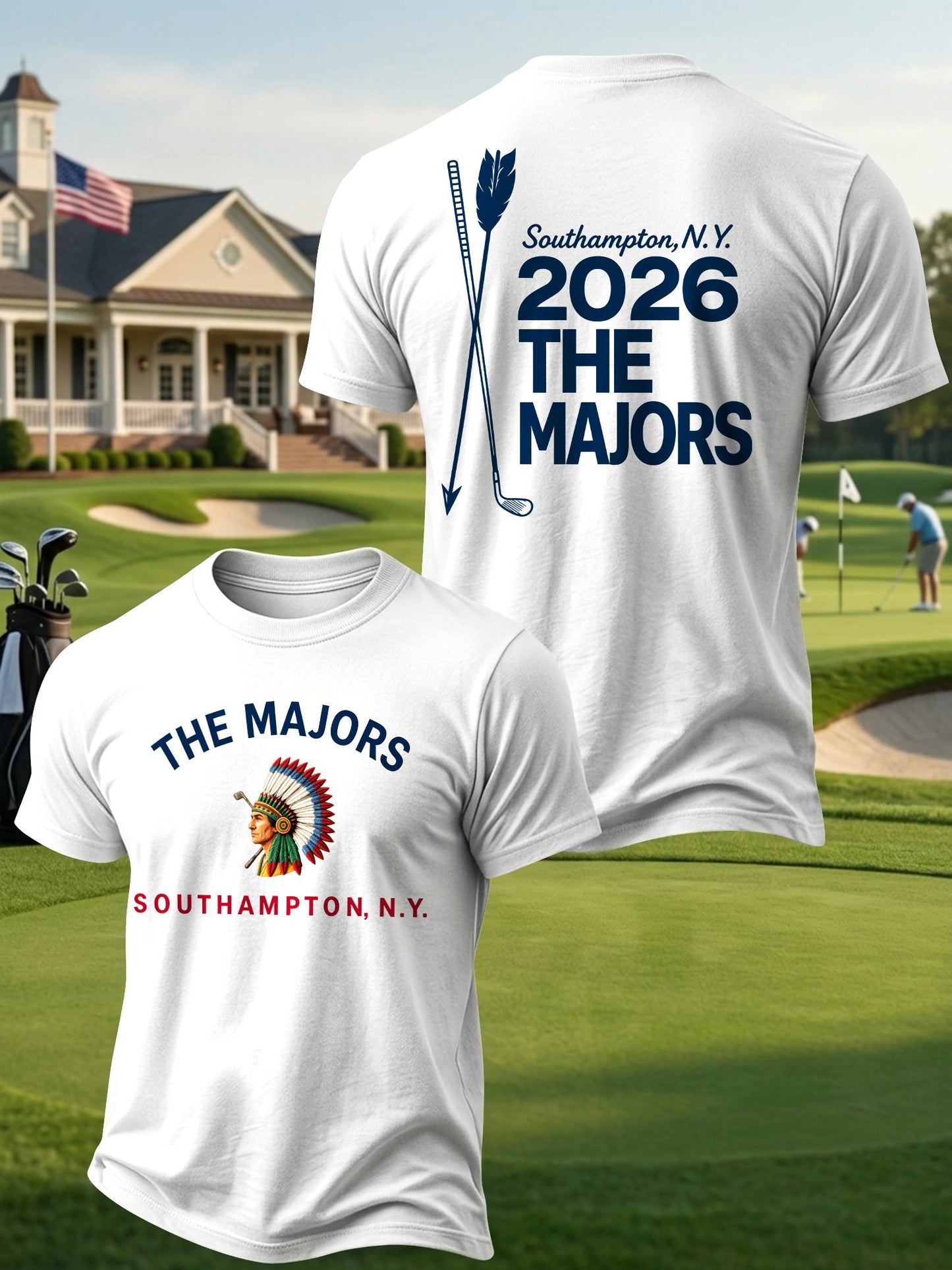 Men's Golf Enthusiast Printed Casual Tops