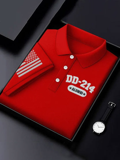 Men's Veteran Print Polo Shirt