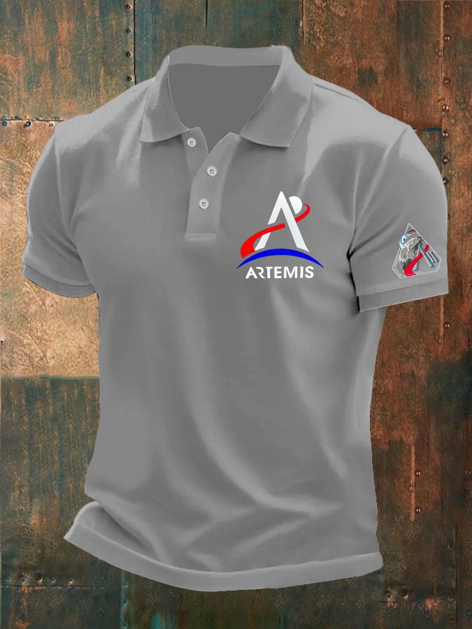 Men's Print Short-Sleeve Polo Shirt