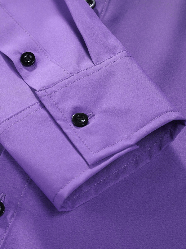Men's Business Casual Long Sleeve Shirt