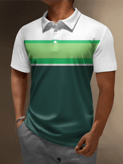 Moisture Wicking Chest Pocket Casual Polo