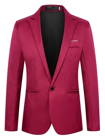Men's Formal Single-Button Slim Fit Blazer