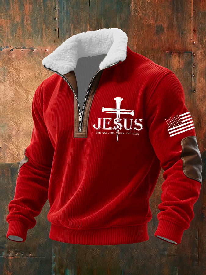 Men's Faith Textured Sweatshirt