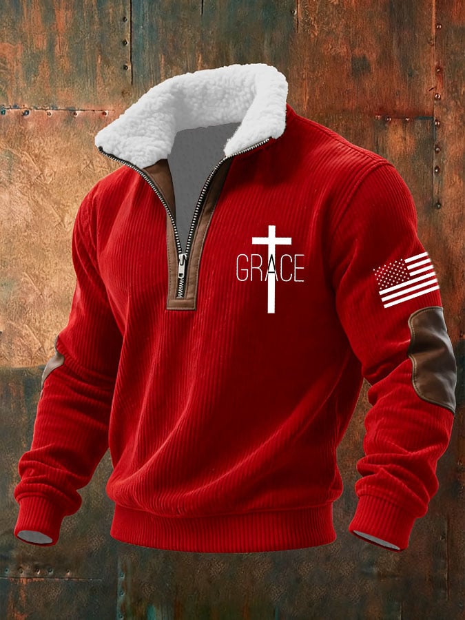 Men's Faith Textured Sweatshirt