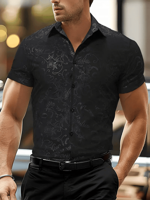Men's business short-sleeved shirt