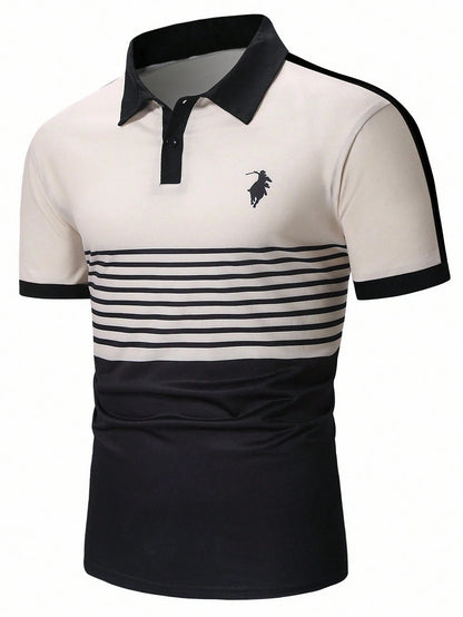 Men's Printed Casual POLO Shirt