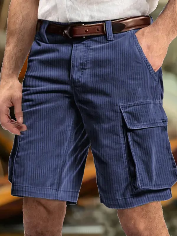 Men's Vintage Multi-Pocket Cargo Shorts