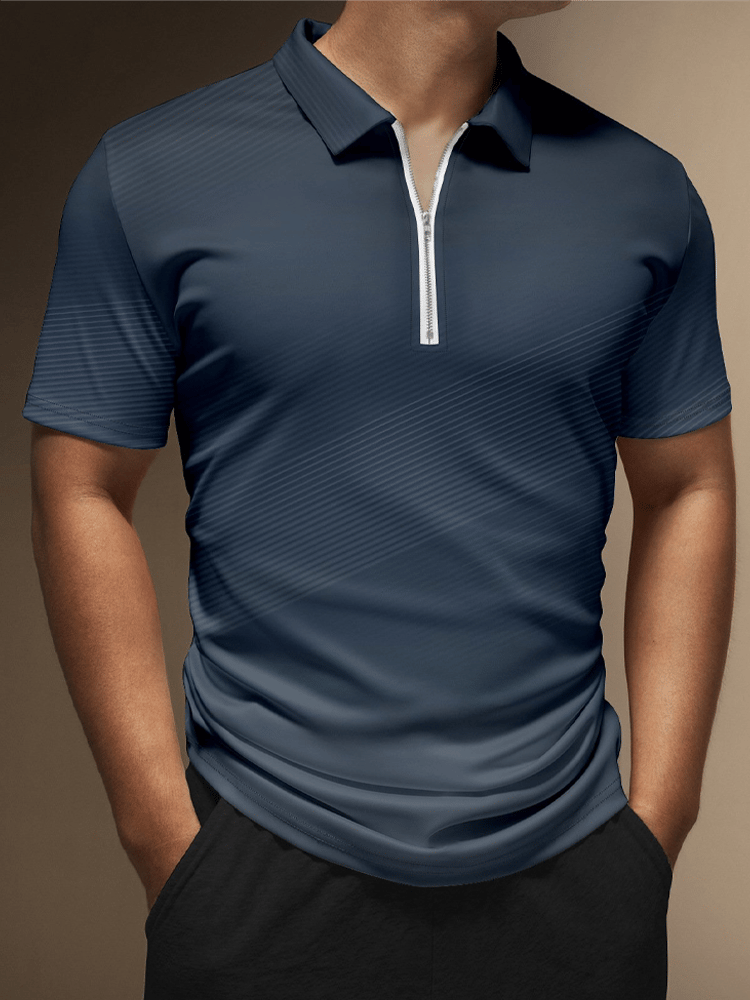 Moisture Wicking Chest Pocket Casual Polo
