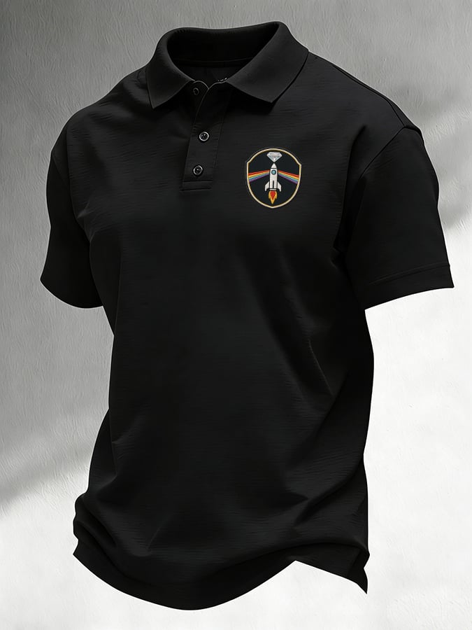 Men'S Casual Artemis II Print Polo Shirt