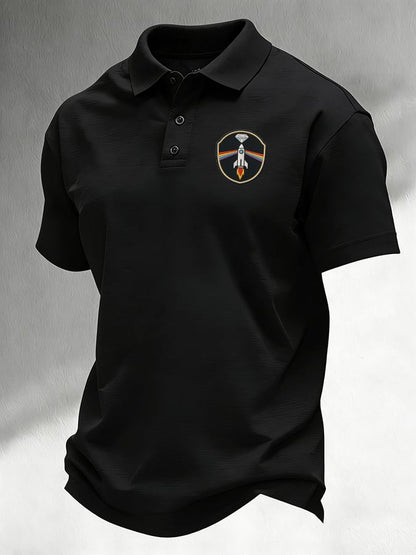 Men'S Casual Artemis II Print Polo Shirt