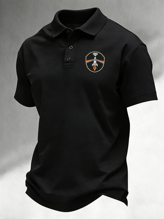 Men'S Casual Artemis II Print Polo Shirt