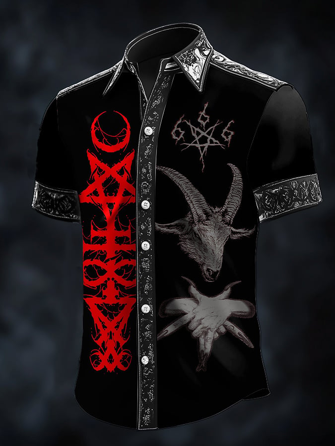Men's Dark Devil Satin Shirt