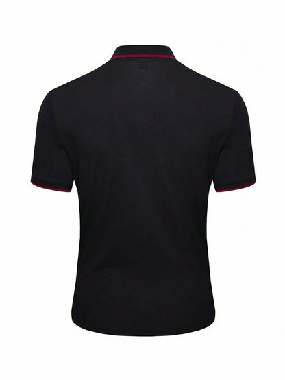 Men's Printed Casual POLO Shirt