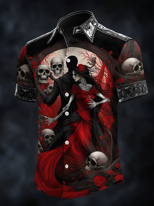 Men's Dark Beauty Satin Shirt