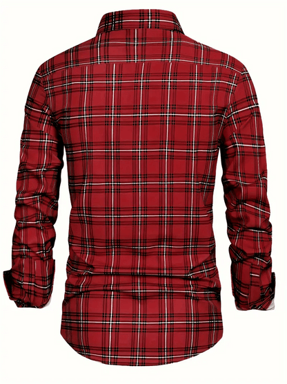 Men's Plaid Business Casual Shirt