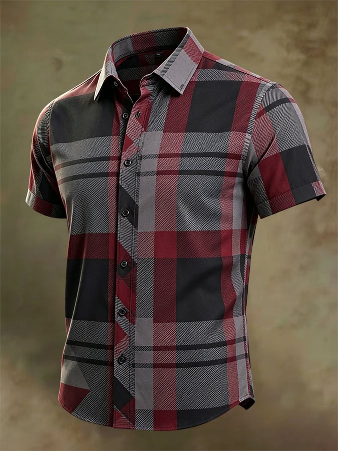 Men'S Short-Sleeve Business Shirt