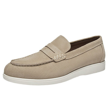 Men's British Style Suede Leather Nubuck Loafers